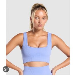 Gymshark Corset Seamless Sports Bra - Lift Blue